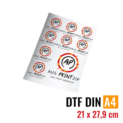 DTF DRUCK DIN A4 - Aus - PRINTzip
