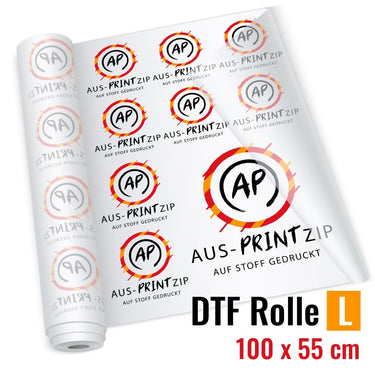 DTF DRUCK Rolle L 100 x 55cm - Aus - PRINTzip