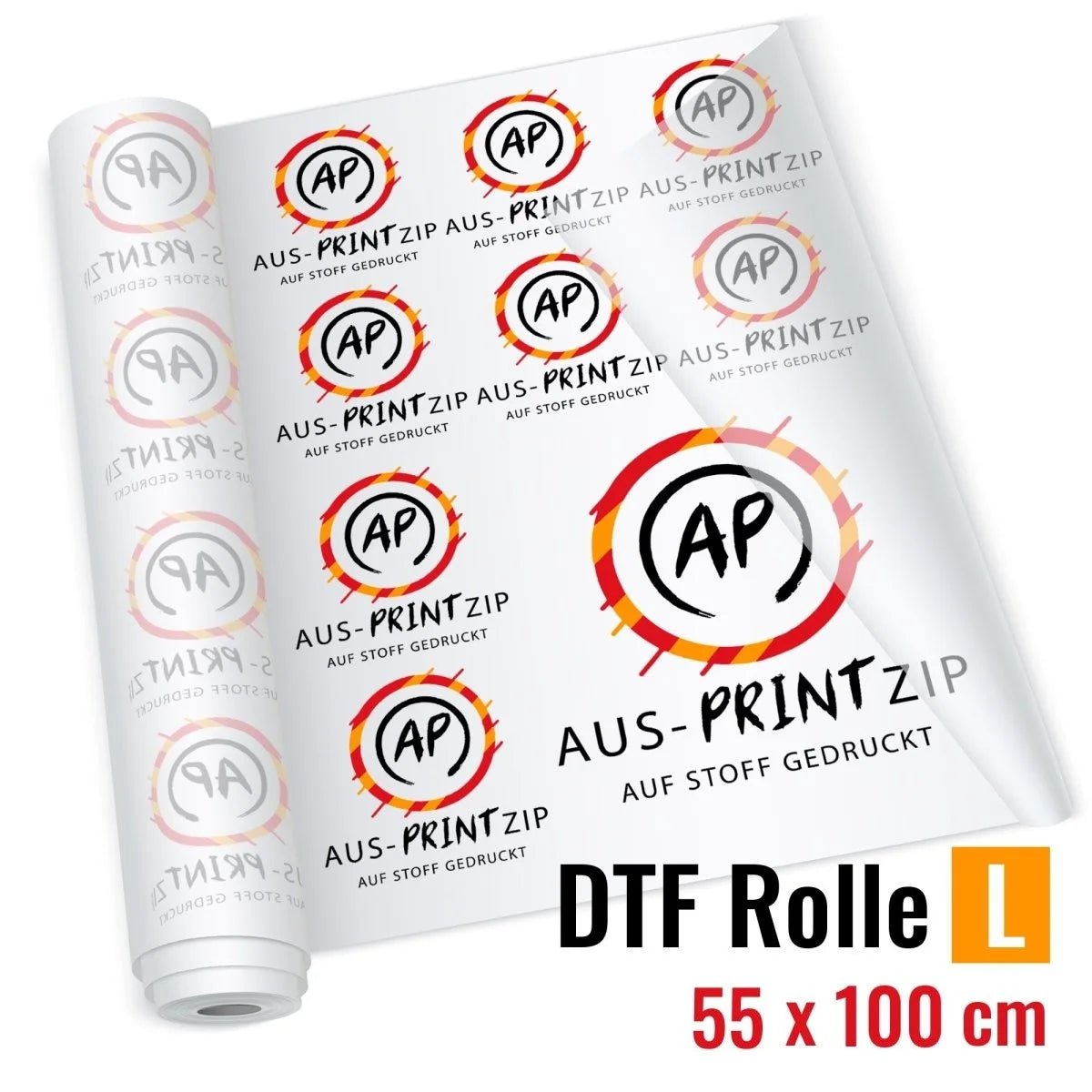 DTF DRUCK Rolle L mit 55 x 100 cm - AusPRINTzip