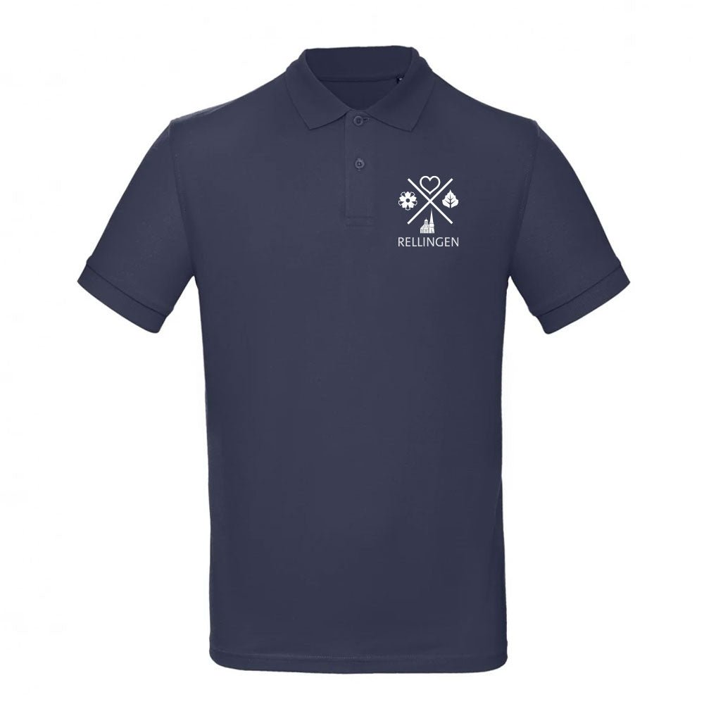 Herren Polo - Shirt „Rellingen Edition“ – mit Gemeindelogo - Aus - PRINTzip