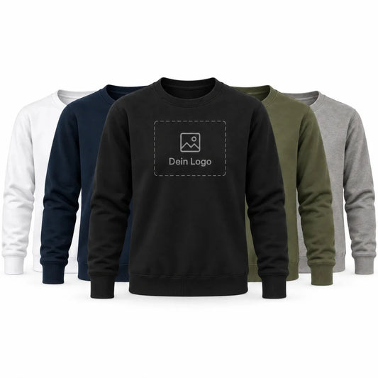 pullover / sweatshirt mit Logo bedrucken lassen in mehreren Farben