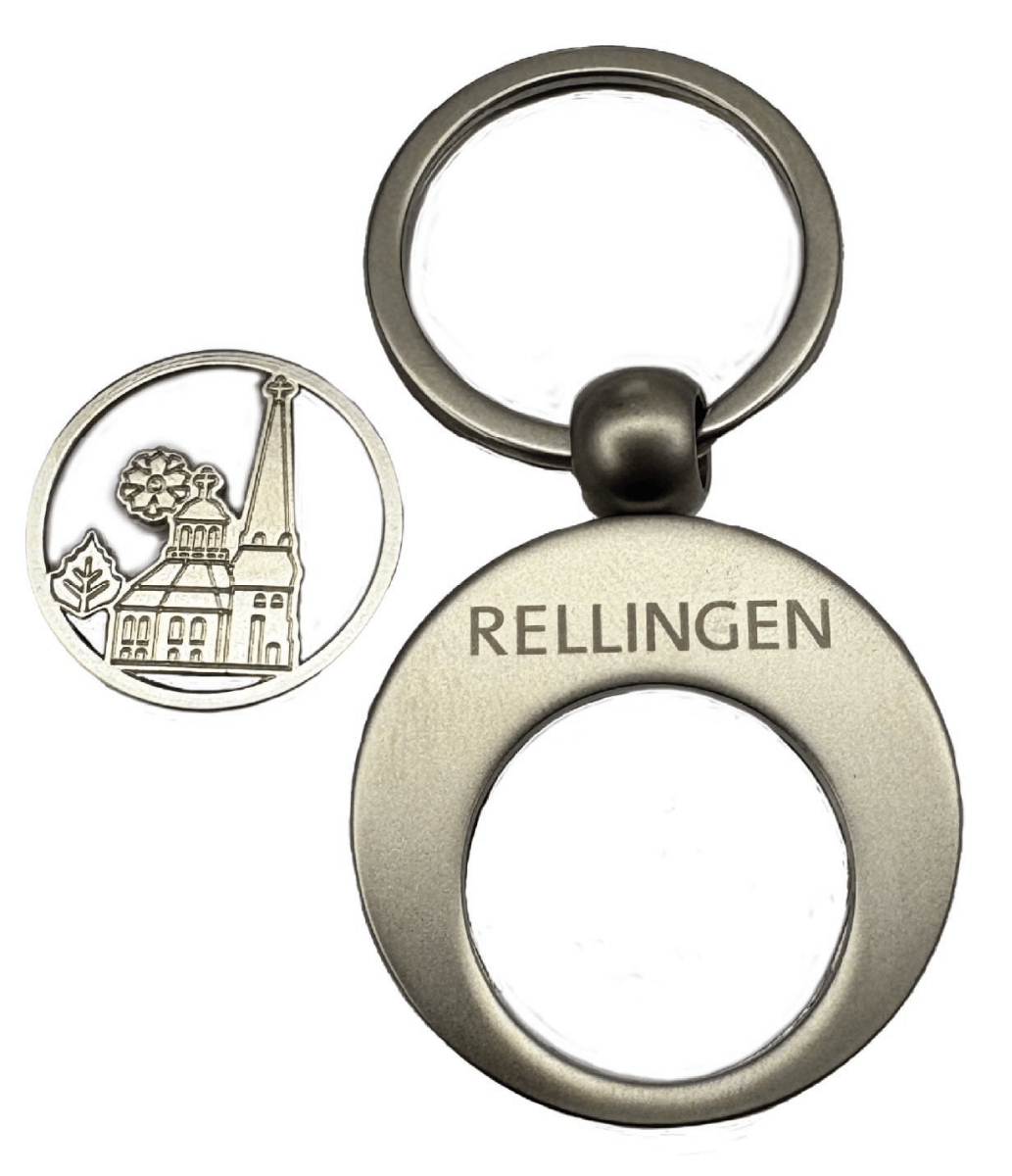 Rellingen Logo - Schlüsselanhänger mit Einkaufschip - Aus - PRINTzip