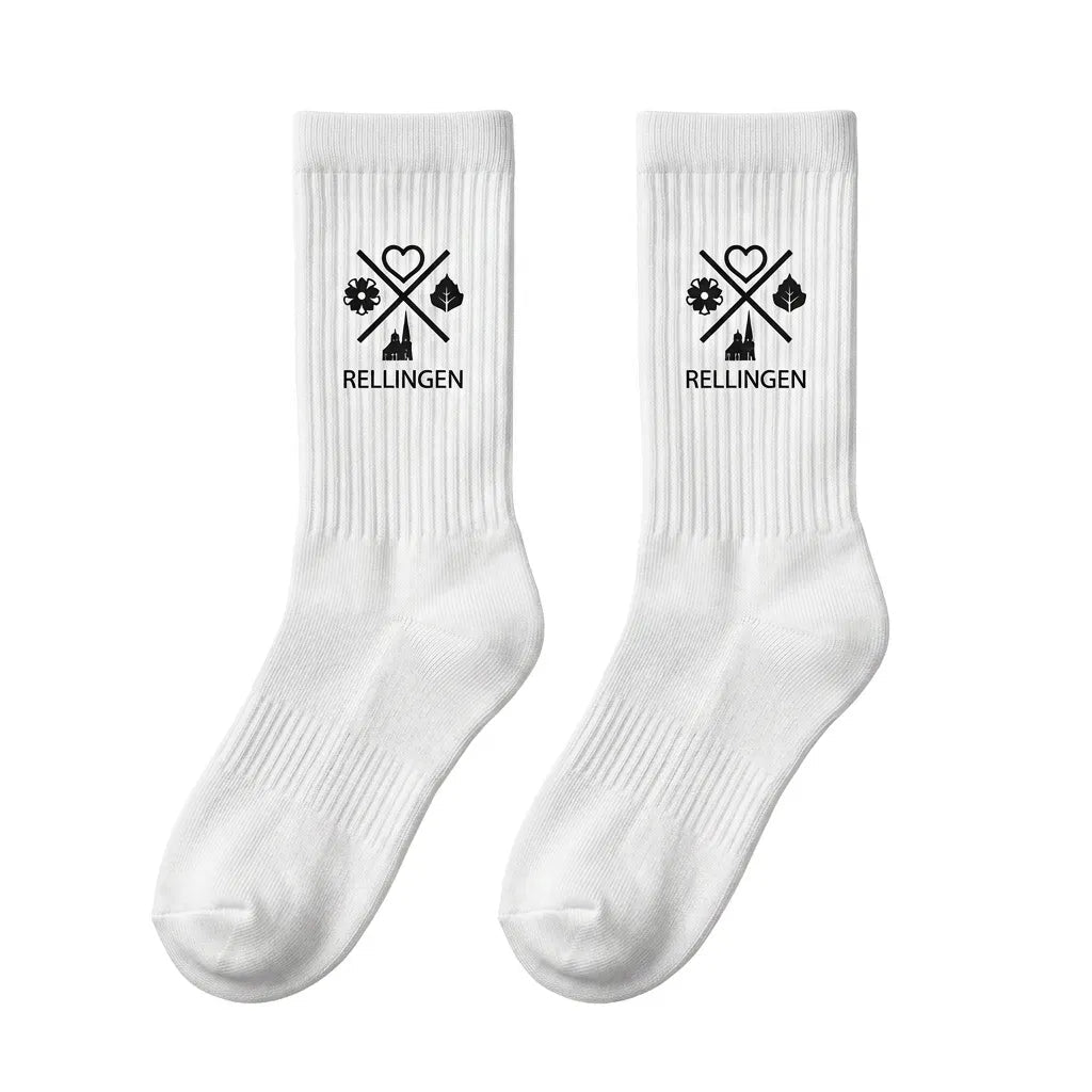 Tennissocken aus Baumwolle mit Rellingen Logo - Aus - PRINTzip