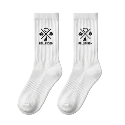 Tennissocken aus Baumwolle mit Rellingen Logo - Aus - PRINTzip