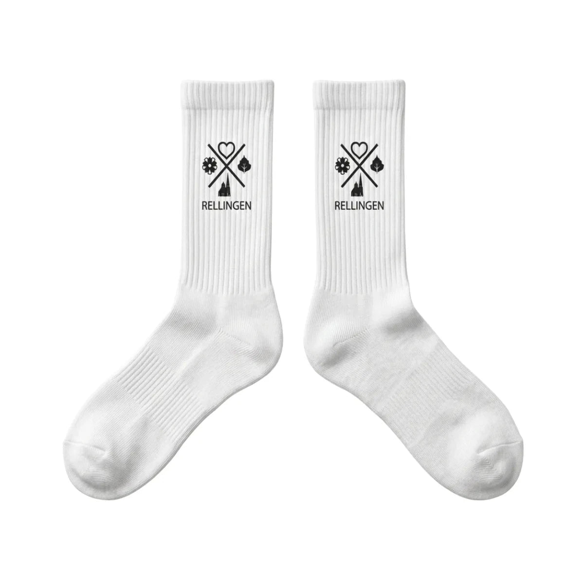 Tennissocken aus Baumwolle mit Rellingen Logo - Aus - PRINTzip